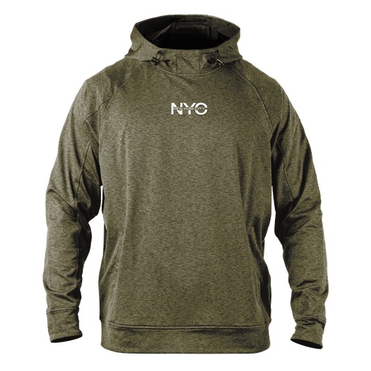 City Block New York Performance Hoodie Loden Heather