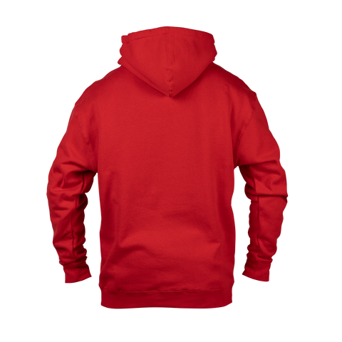 Santa Hoodie Back Red