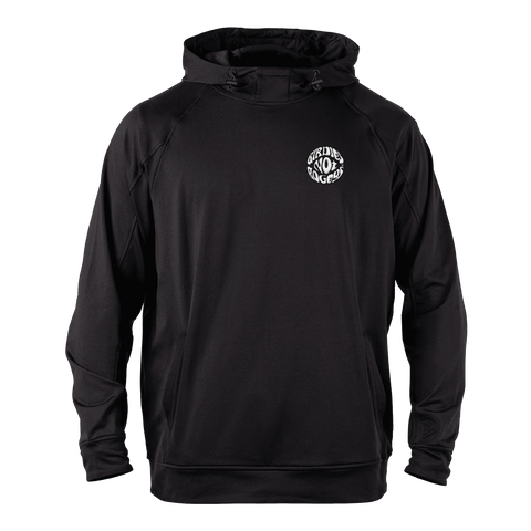 Birdies Not Bogeys® Performance Hoodie Back Black