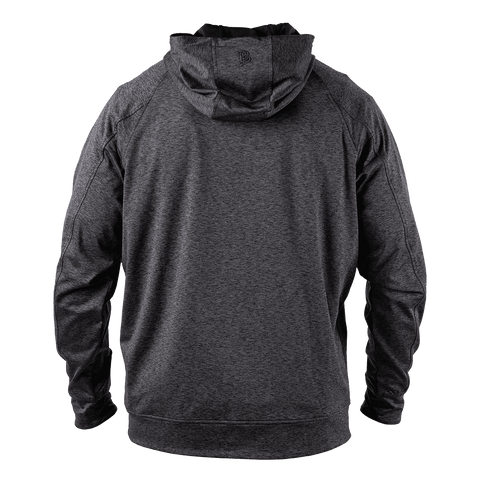 City Block Houston (HTX) Performance Hoodie Back Charcoal