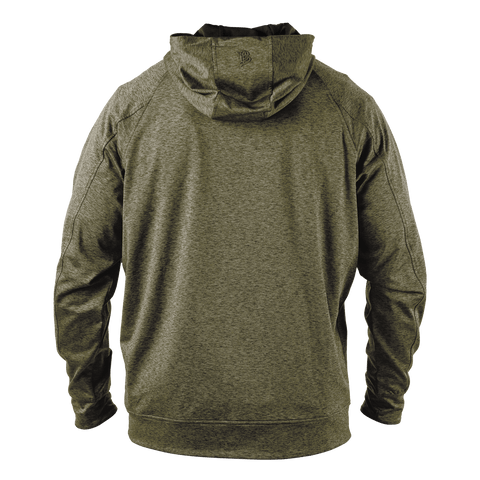 City Block Houston (HTX) Performance Hoodie Back Loden Heather