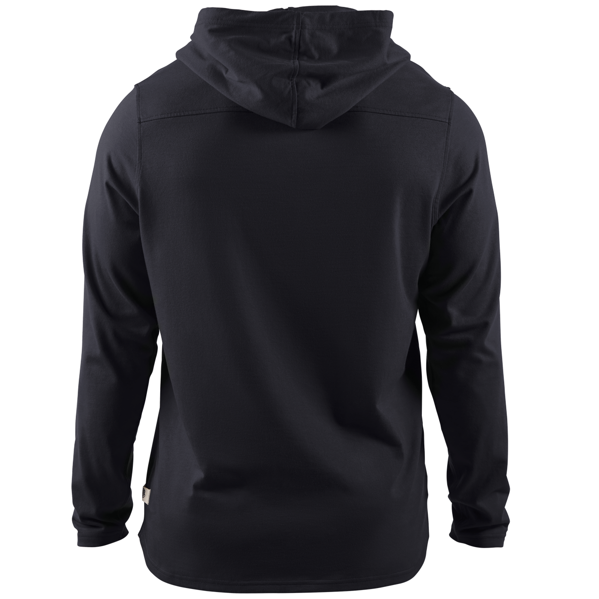 Cortaro™ Hooded Henley Back Black