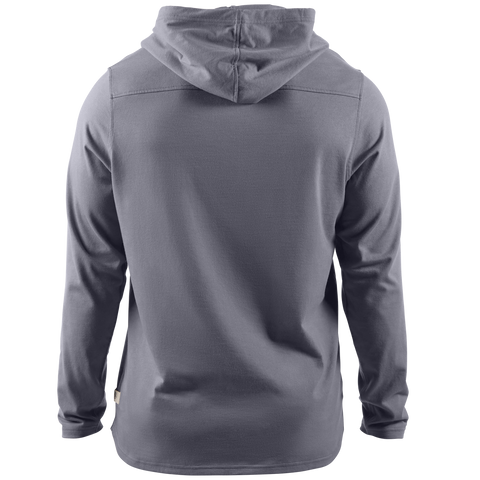 Cortaro™ Hooded Henley Back Gray