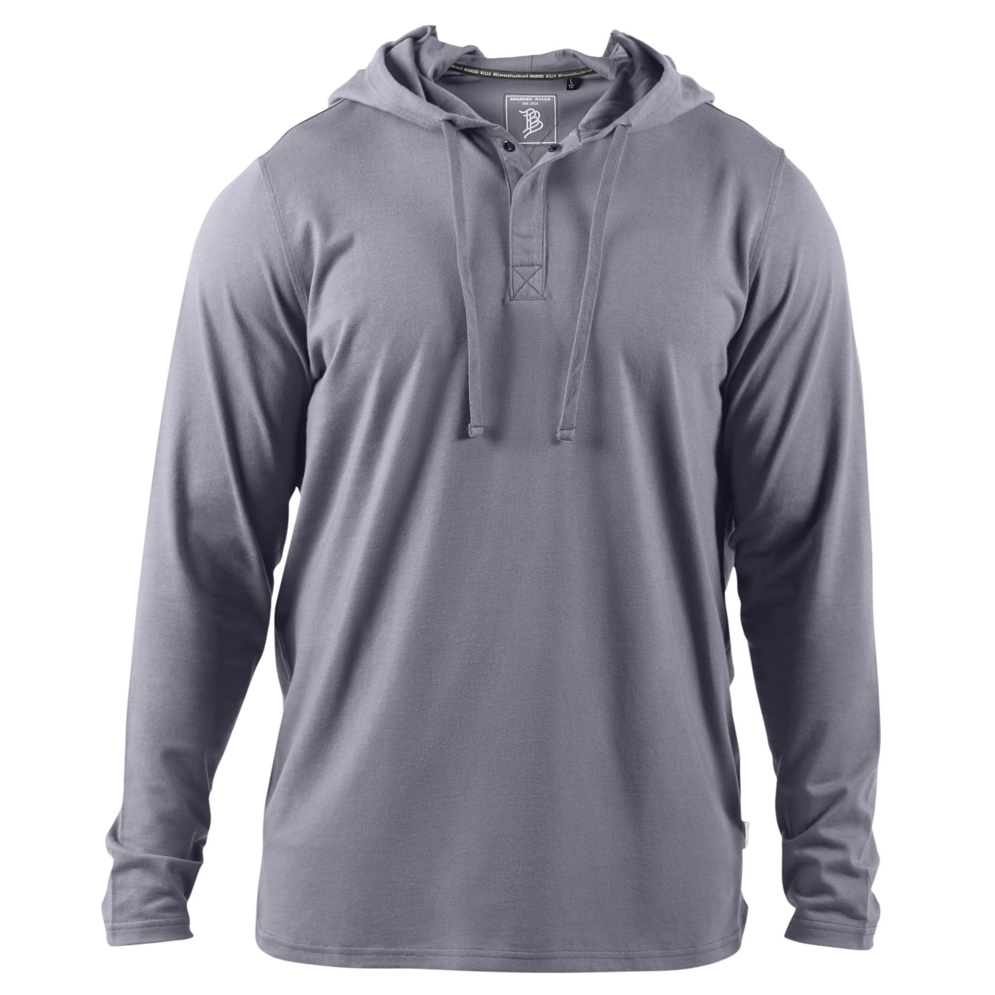 Cortaro™ Hooded Henley Gray