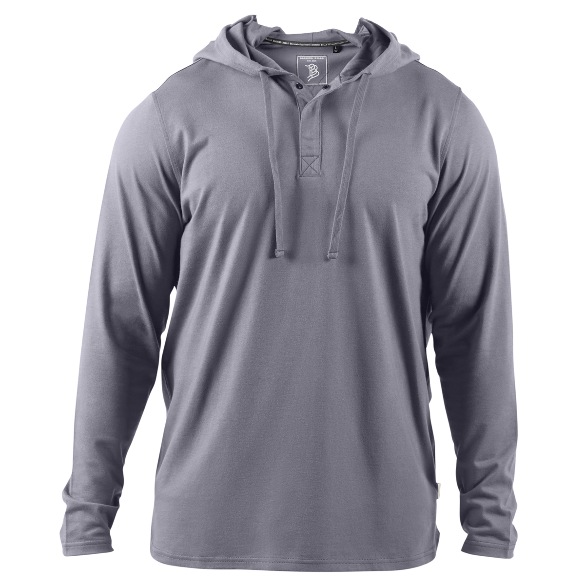 Cortaro™ Hooded Henley Gray