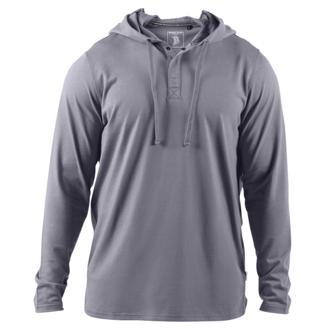 Cortaro™ Hooded Henley Gray