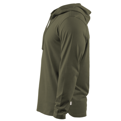 Cortaro Hooded Henley Side Loden