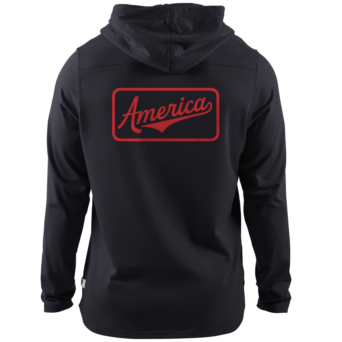 America Badge Cortaro™ Hooded Henley  Black