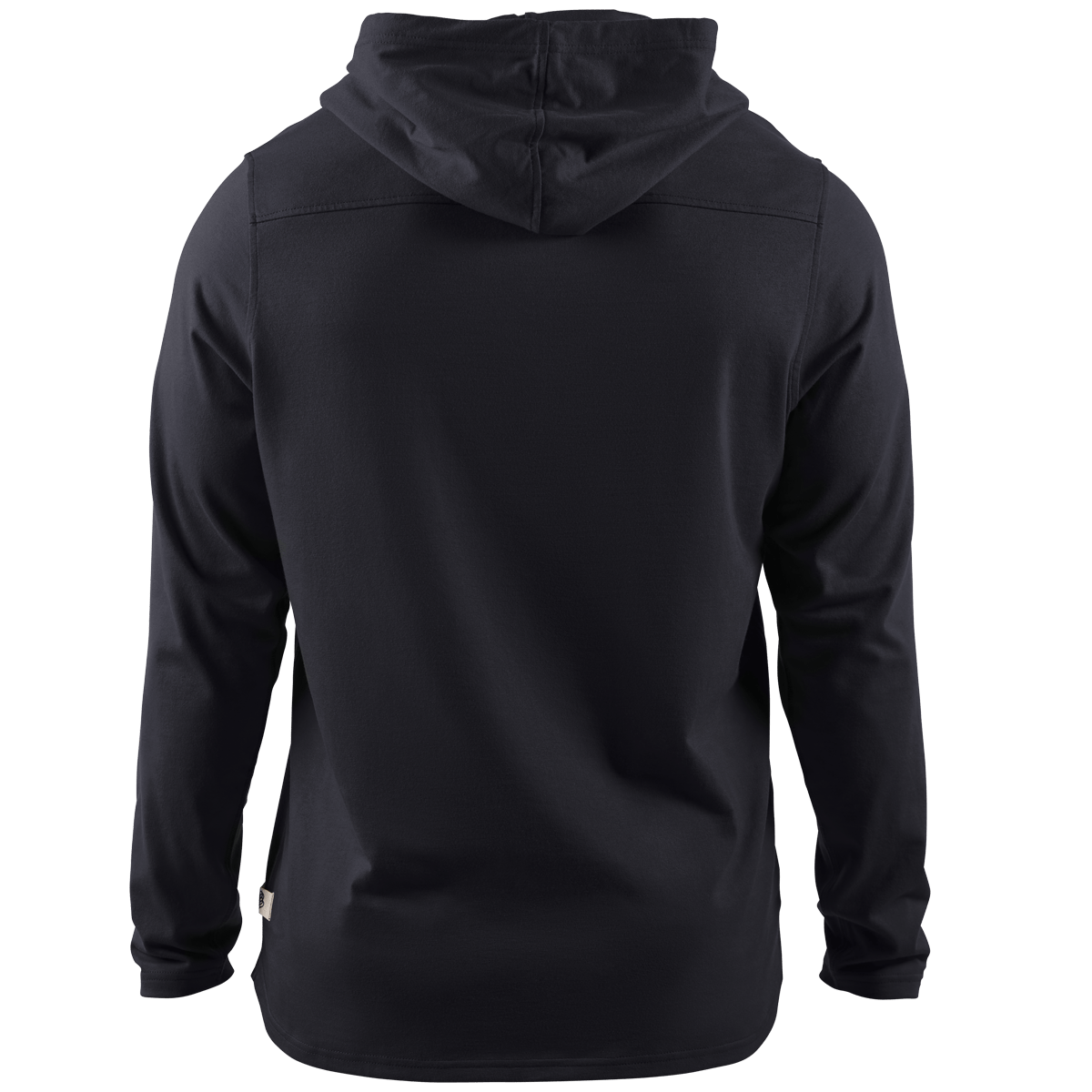 Old Glory Cortaro™ Hooded Henley  Back Black