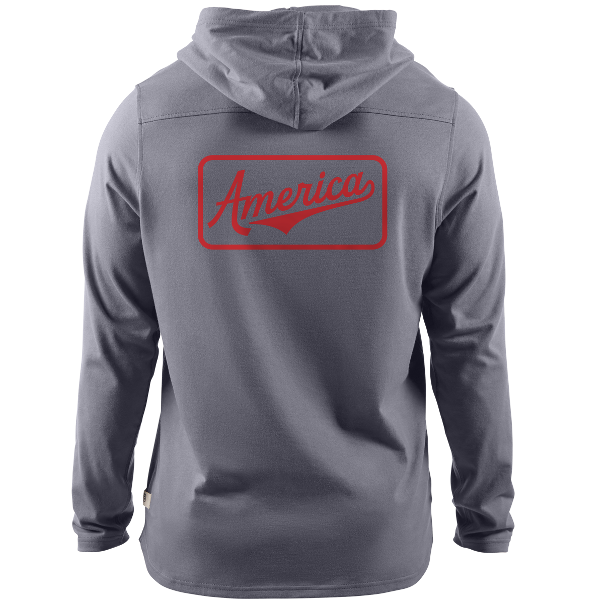 America Badge Cortaro™ Hooded Henley  Gray