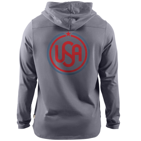 USA Icon Cortaro™ Hooded Henley  Gray
