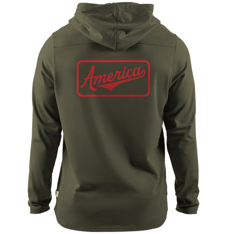 America Badge Cortaro™ Hooded Henley  Loden