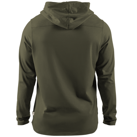 Old Glory Cortaro™ Hooded Henley  Back Loden