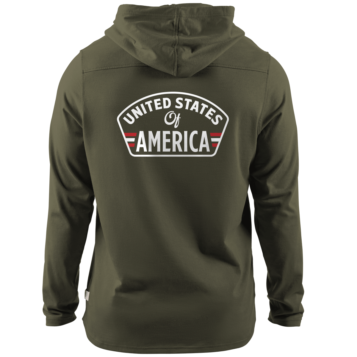 United States of America Badge Cortaro™ Hooded Henley  Loden