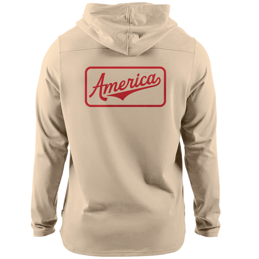 America Badge Cortaro™ Hooded Henley  Sand