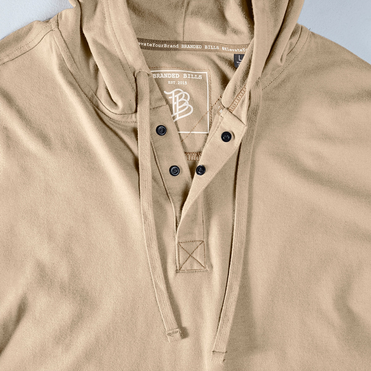 Cortaro™ Hooded Henley Chest Sand