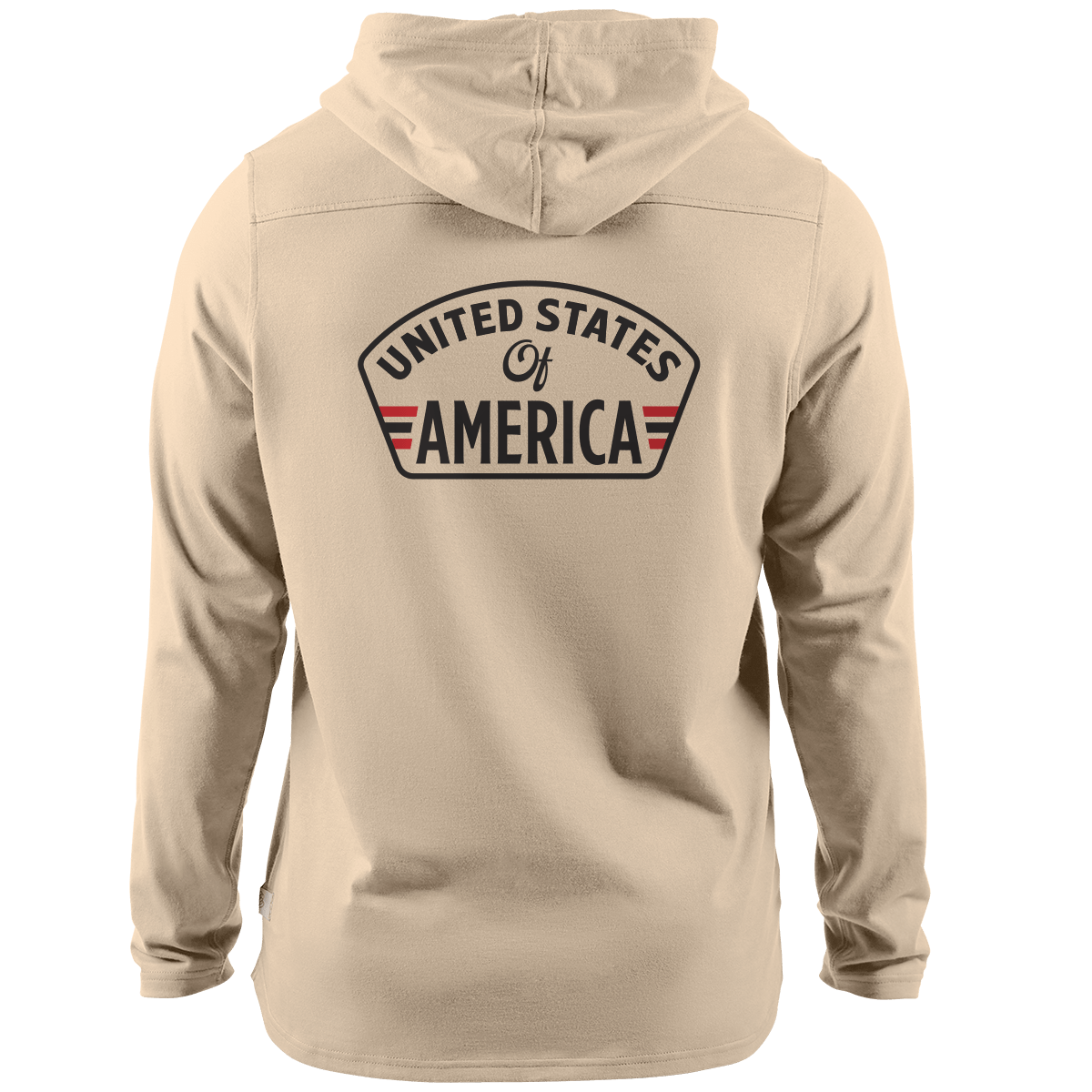 United States of America Badge Cortaro™ Hooded Henley  Sand