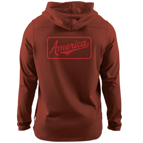America Badge Cortaro™ Hooded Henley  Sedona