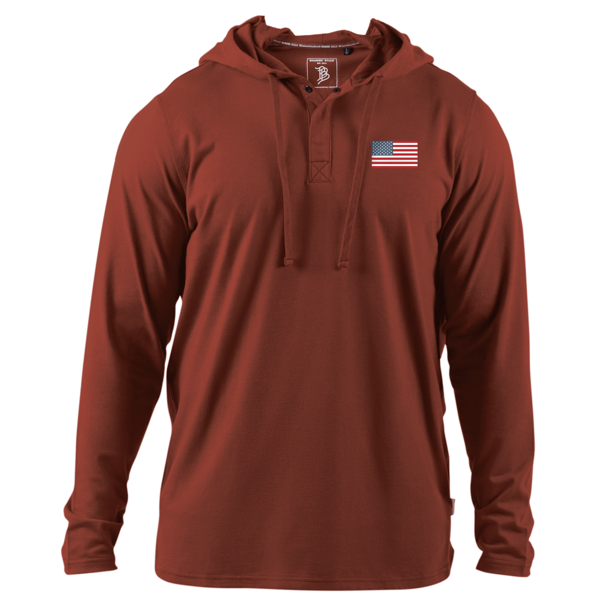 Old Glory Cortaro™ Hooded Henley  Sedona