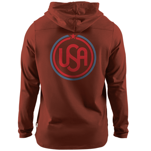 USA Icon Cortaro™ Hooded Henley  Sedona