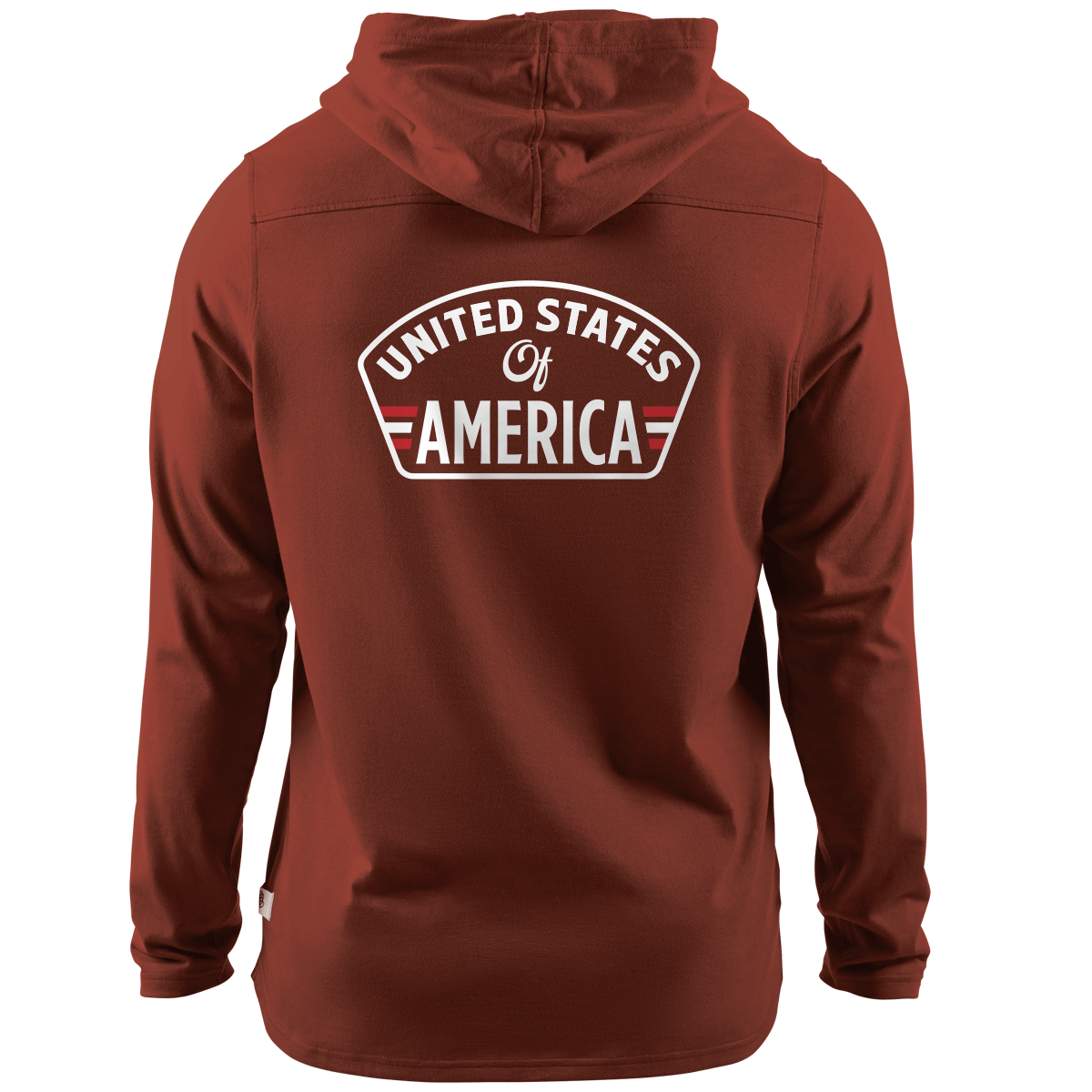 United States of America Badge Cortaro™ Hooded Henley  Sedona
