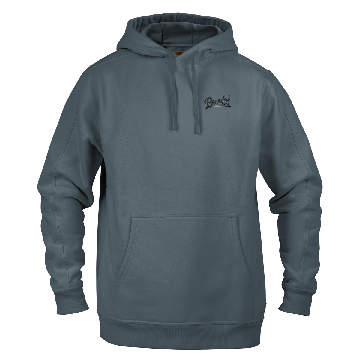 Est. 2015 Stacked Silicone Script Granite Heavyweight™ Hoodie Harbor