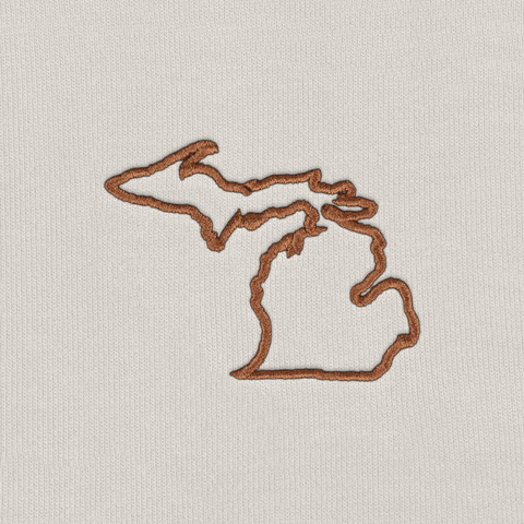Michigan State Line Granite Heavyweight™ Hoodie Beige