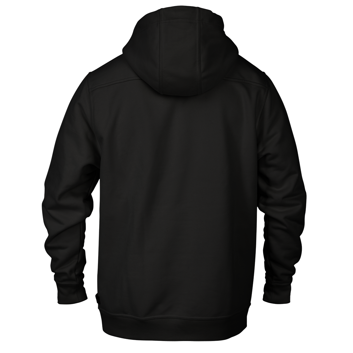 City Block Detroit Granite Heavyweight™ Hoodie Back Black