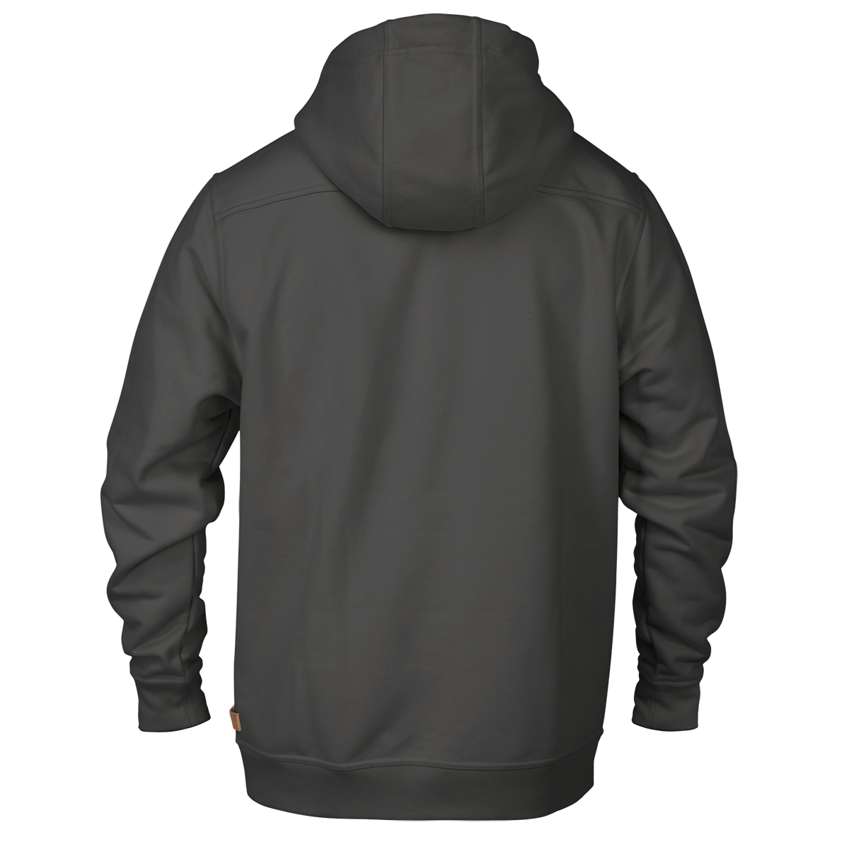 City Block Detroit Granite Heavyweight™ Hoodie Back Charcoal