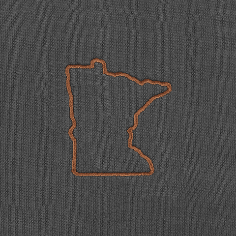 Minnesota State Line Granite Heavyweight™ Hoodie Charcoal