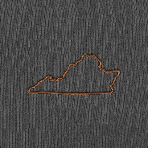 Virginia State Line Granite Heavyweight™ Hoodie Charcoal