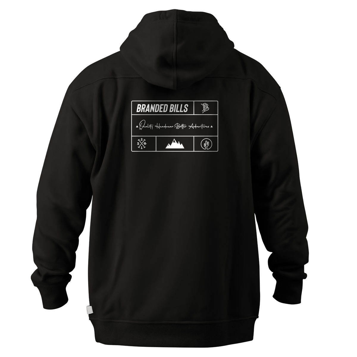 Branded Team Logo Peak™ Hoodie Black