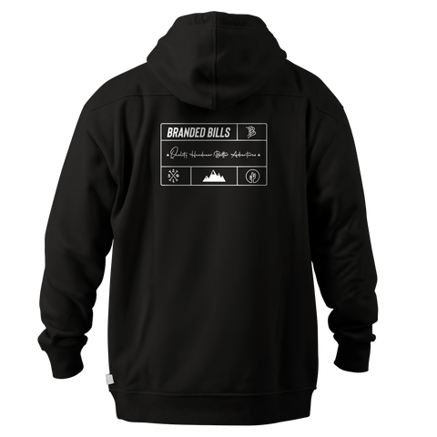 Branded Team Logo Peak™ Hoodie Black