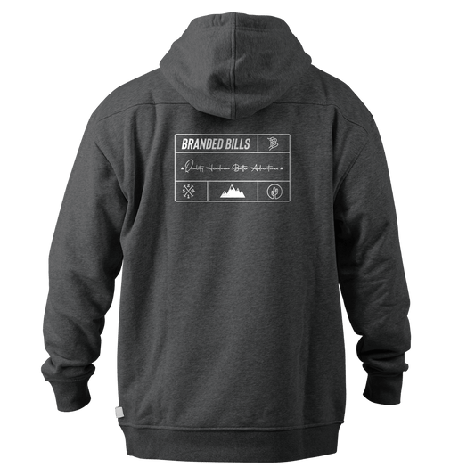 Branded Team Logo Peak™ Hoodie Charcoal Heather
