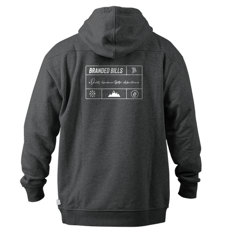 Branded Team Logo Peak™ Hoodie Charcoal Heather