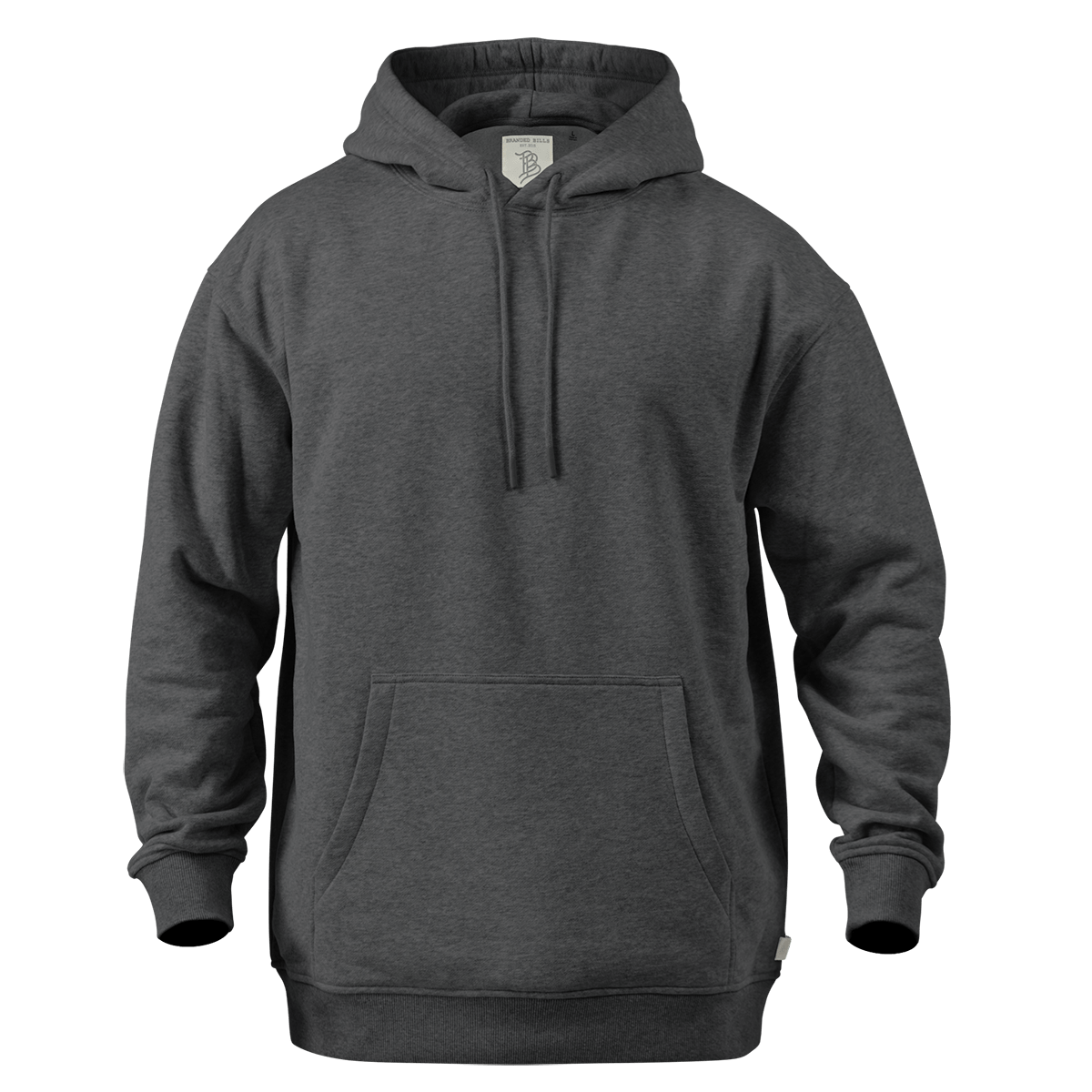 Branded Team Logo Peak™ Hoodie Charcoal Heather