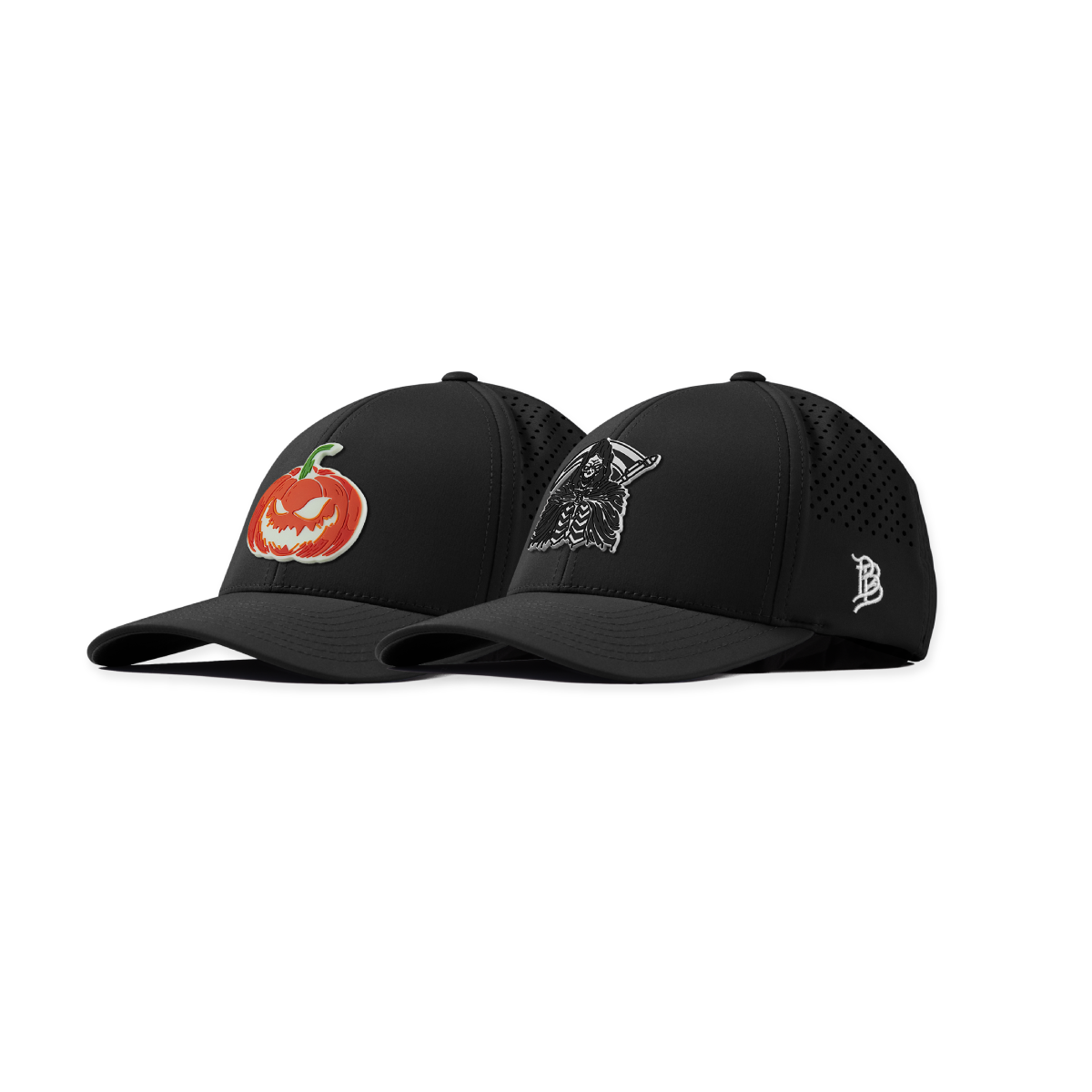 Jack-O-Lantern + Grim Reaper Glow Curved Performance Bundle Black