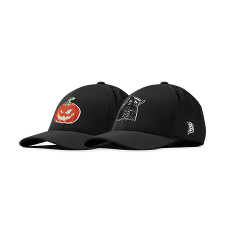 Jack-O-Lantern + Grim Reaper Glow Curved Performance Bundle Black
