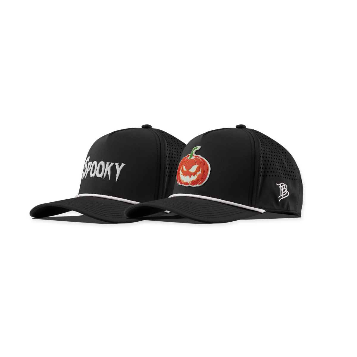 Spooky Glow + Jack-O-Lantern Glow Curved 5 Panel Rope Bundle Black