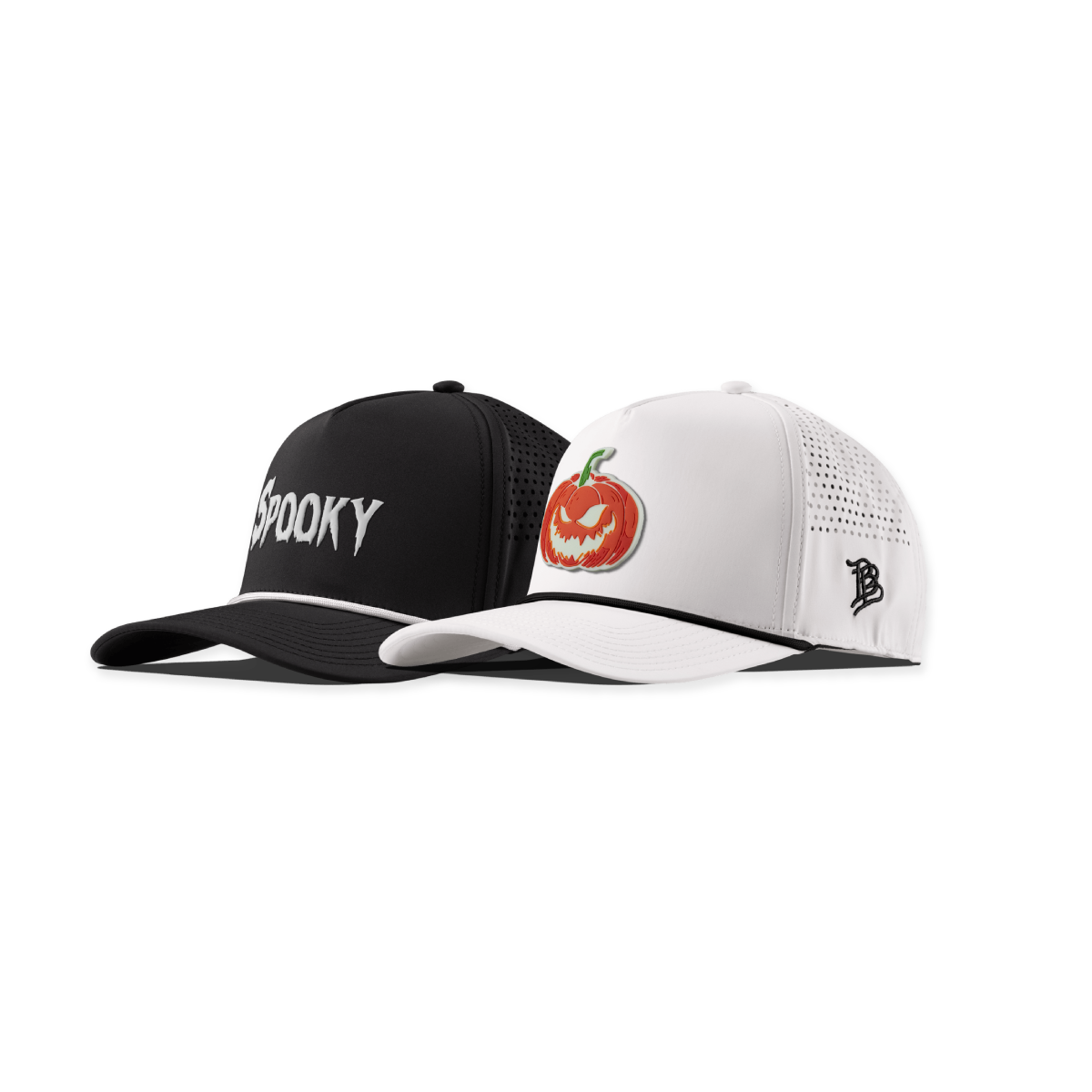 Spooky Glow + Jack-O-Lantern Glow Curved 5 Panel Rope Bundle Black + White