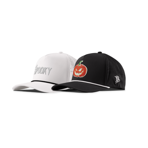 Spooky Glow + Jack-O-Lantern Glow Curved 5 Panel Rope Bundle White + Black