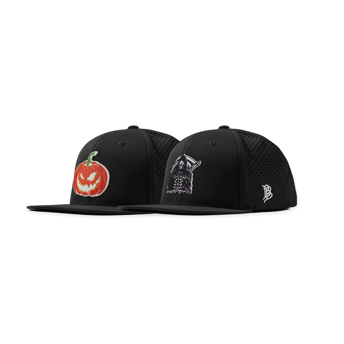 Jack-O-Lantern + Grim Reaper Glow Flat Performance Bundle Black