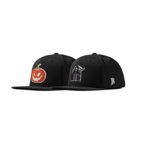 Jack-O-Lantern + Grim Reaper Glow Flat Performance Bundle Black