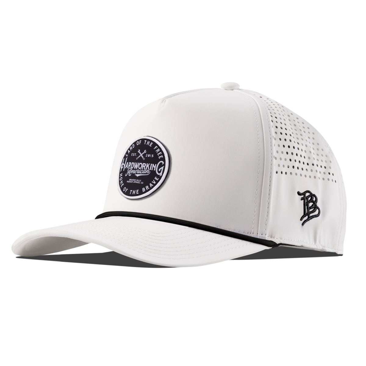 Hardworking PVC Curved 5 Panel Performance White/Black