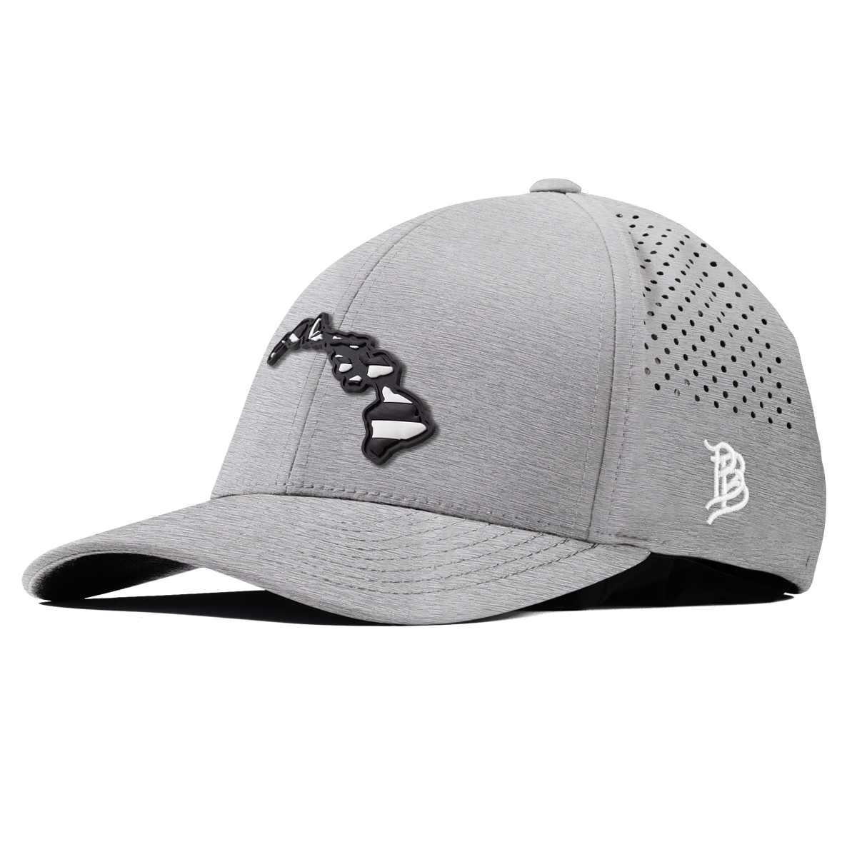 Hawaii Vintage Curved Performance Heather Gray