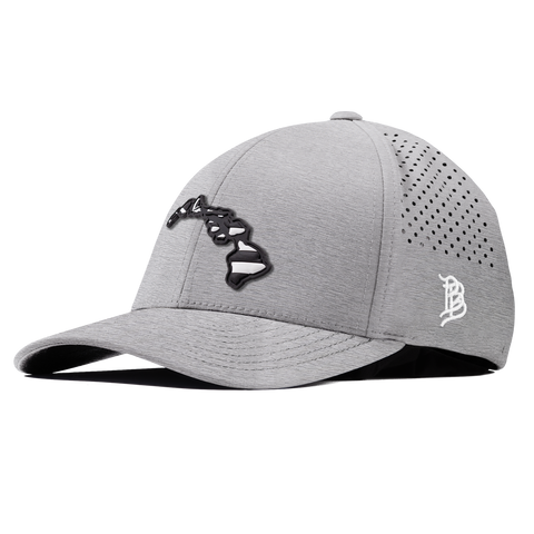 Hawaii Vintage Curved Performance Heather Gray
