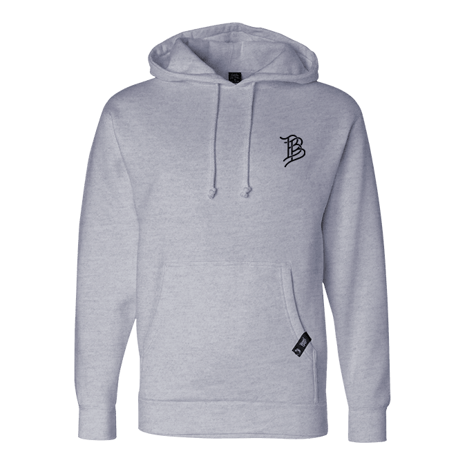 Hardworking Hoodie Front Heather Grey