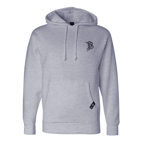 Hardworking Hoodie Front Heather Grey