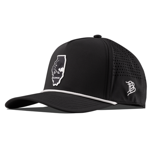 Illinois Vintage Curved 5 Panel Performance Black/White