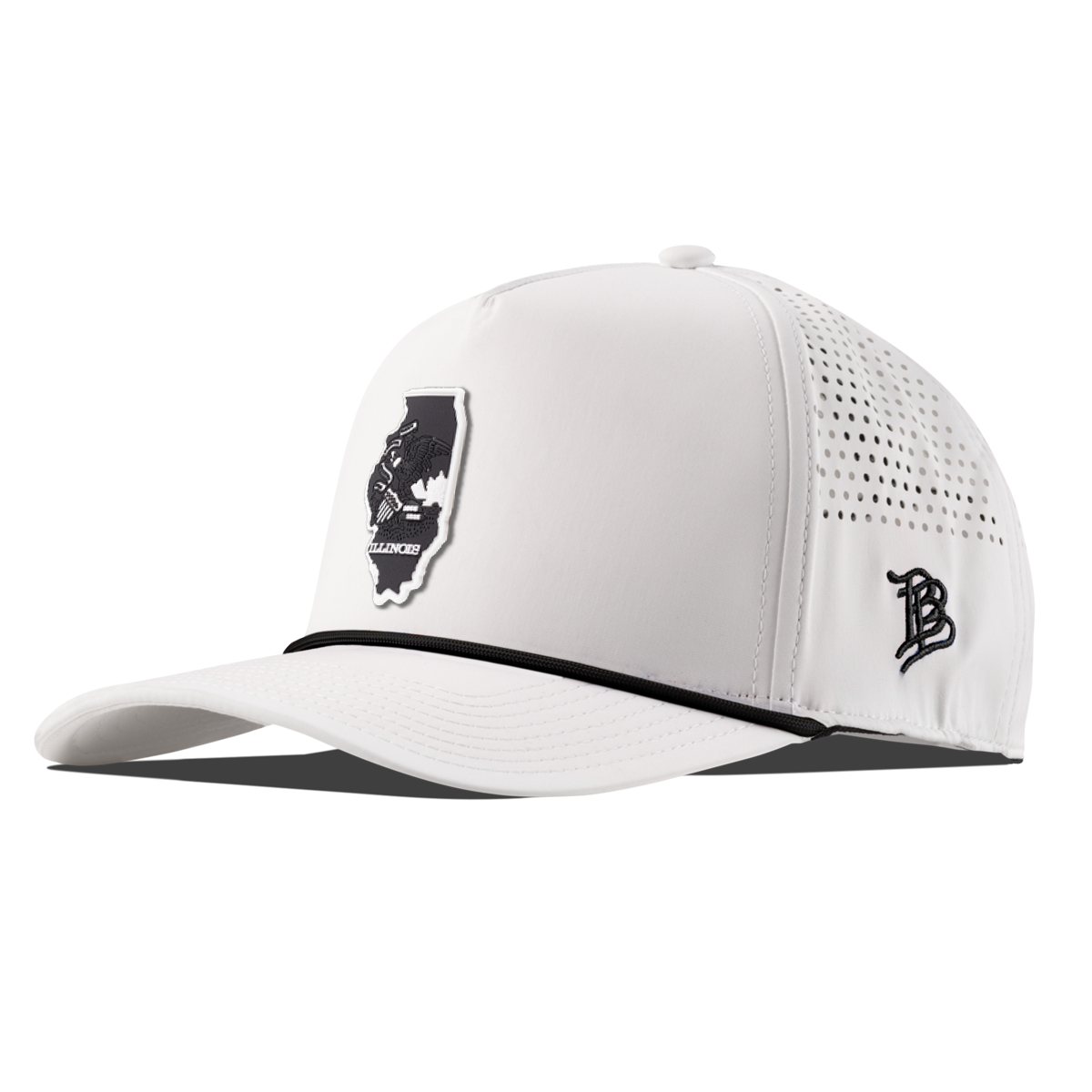 Illinois Vintage Curved 5 Panel Performance White/Black